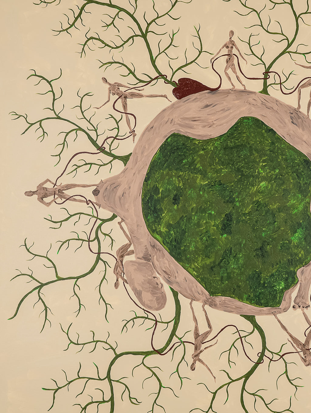 Planet Placenta Kunsttryk close up 