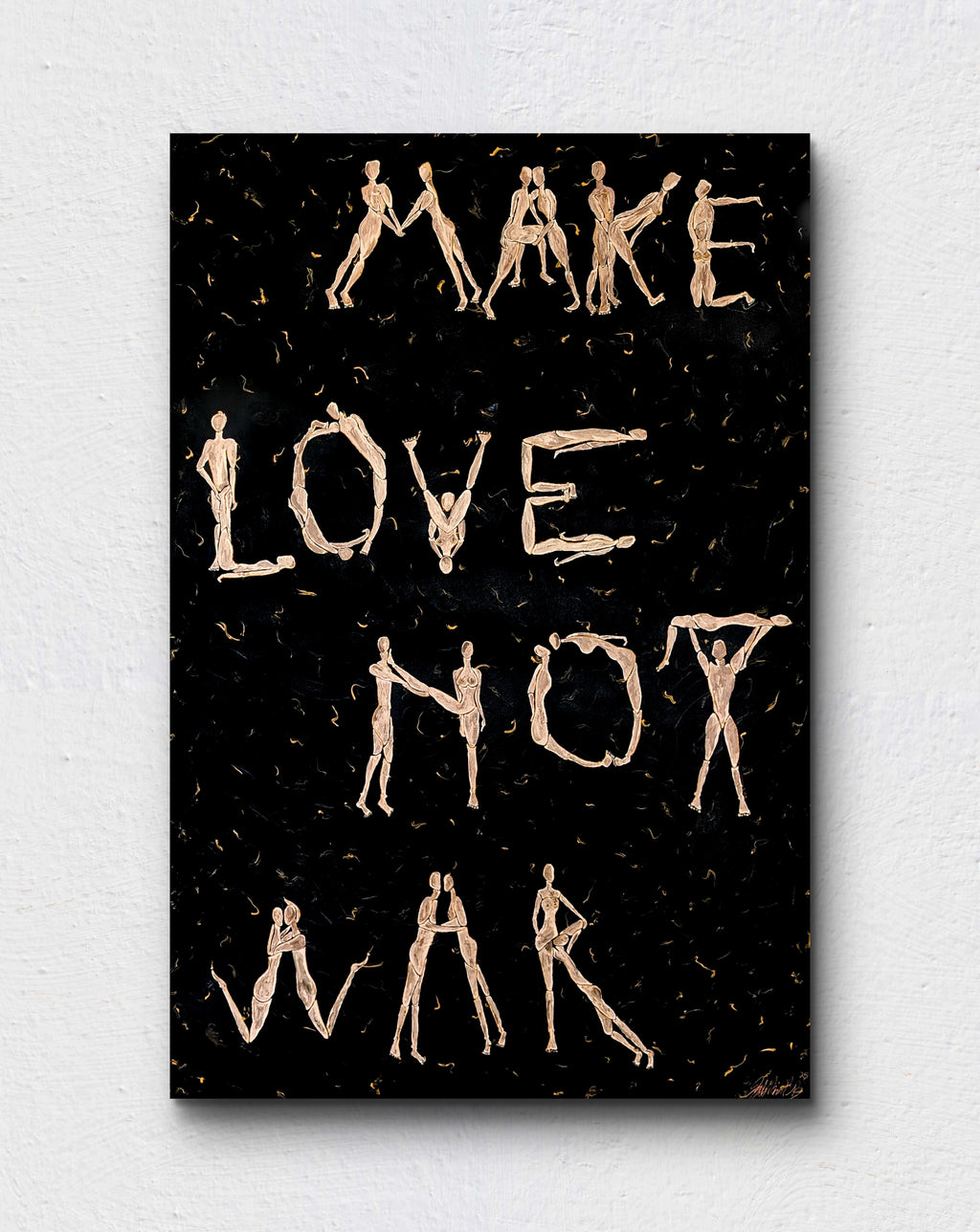 Make Love Not War – originalt maleri af Agata Maria BB
