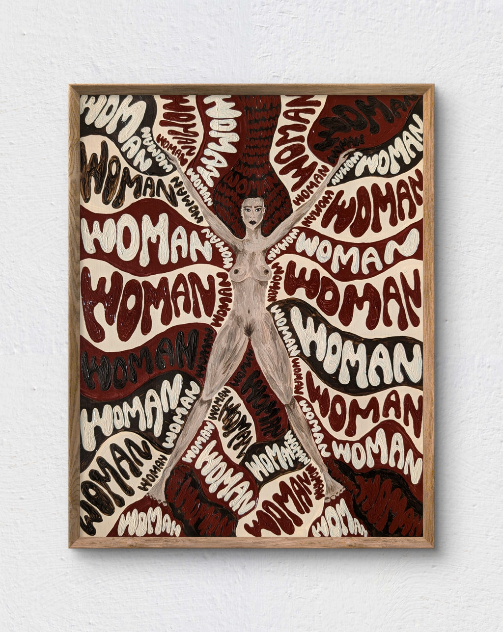 Woman Red – originalt maleri af Agata Maria BB